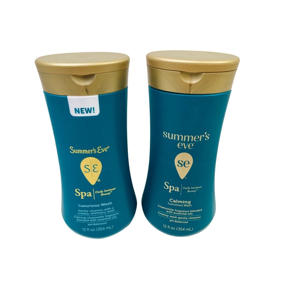 Summer's Eve Spa Daily Intimate Luxurious & Calming Wash 2 Pack 12 fl oz each